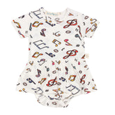 Body Vestidinho Notas Musicais - Trend4Kids